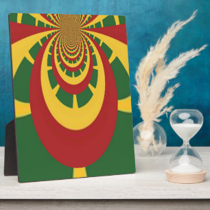 Beautiful Amazing Rasta Colours Art Print Plaque