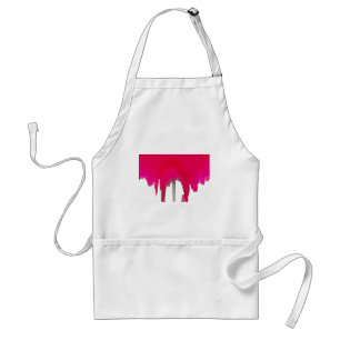 Beautiful amazing Red rose under the white sky Standard Apron