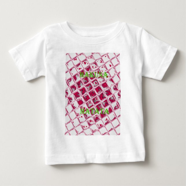 Beautiful Amazing Red Stylish Mirror Image Art  Baby T-Shirt (Front)
