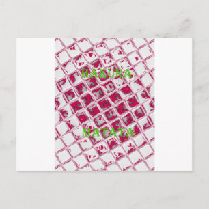 Beautiful Amazing Red Stylish Mirror Image Art  Postcard