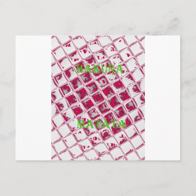 Beautiful Amazing Red Stylish Mirror Image Art  Postcard (Front)