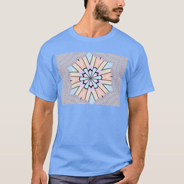 Beautiful Amazing Soft Pastel Geometric Art Print  T-Shirt (Front)