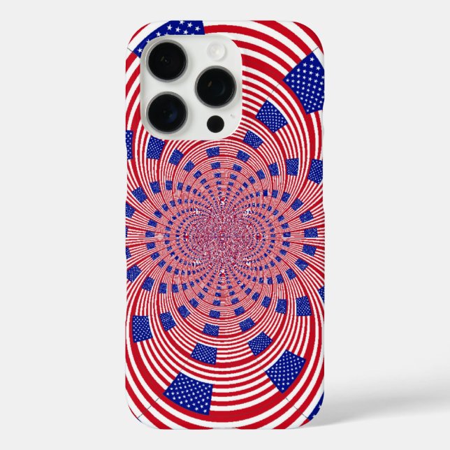 Beautiful Amazing United States Flag Kaleidoscope  Case-Mate iPhone Case (Back)