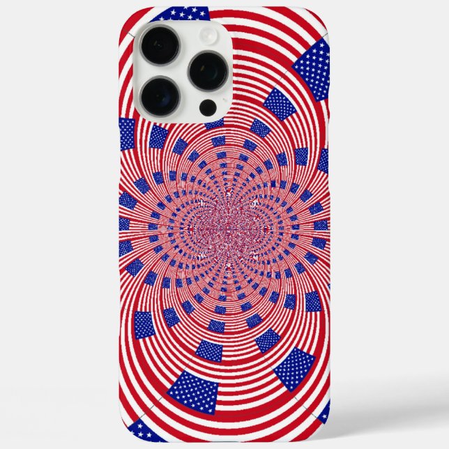 Beautiful Amazing United States Flag Kaleidoscope  Case-Mate iPhone Case (Back)