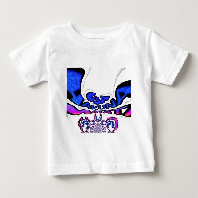 Beautiful Amazing USA Fun Text Art Pattern Design Baby T-Shirt (Front)