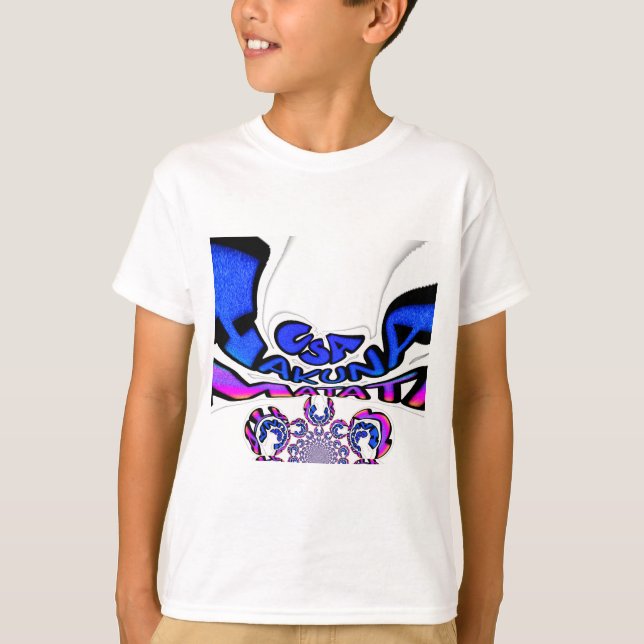 Beautiful Amazing USA Fun Text Art Pattern Design T-Shirt (Front)