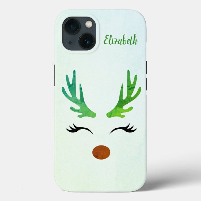 Beautiful, Amezing,  Christmas  Reindeer Case-Mate iPhone Case (Back)