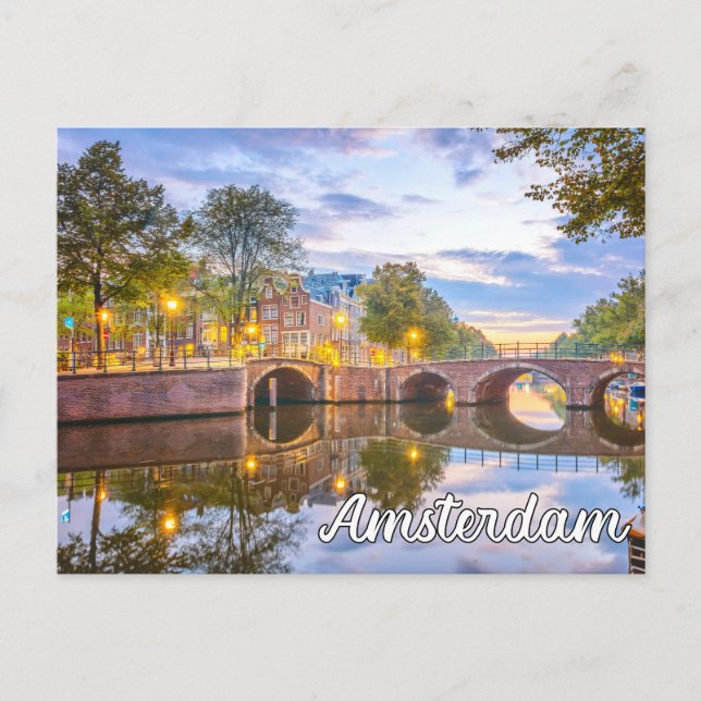 Beautiful Amsterdam, Netherlands Postcard (Front)