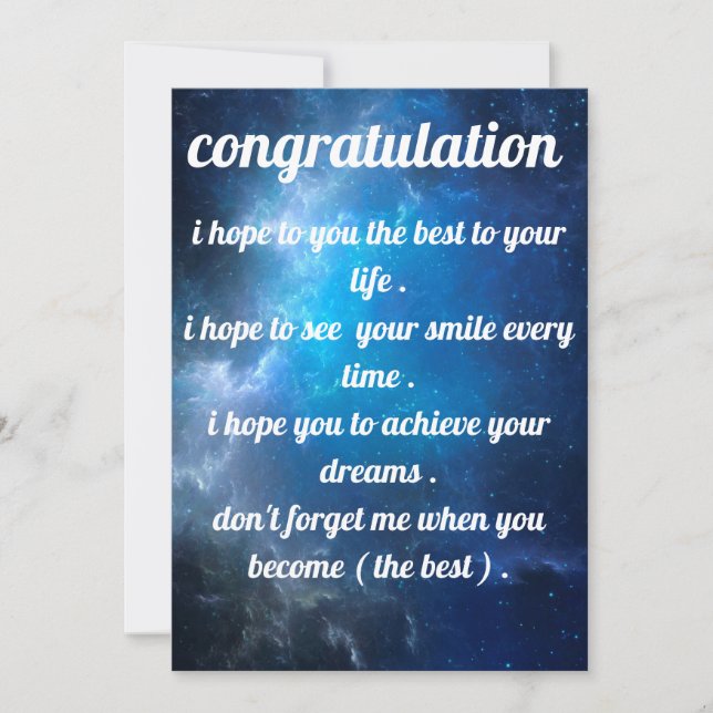 beautiful and best invitation congratulation (Front)