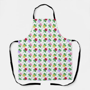 Beautiful and Colorful Roses Apron