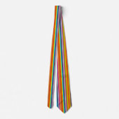 Beautiful and Colorful Vertical Stripes Necktie (Back)