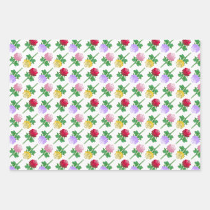 Beautiful and Colourful Roses Wrapping Paper Sheet