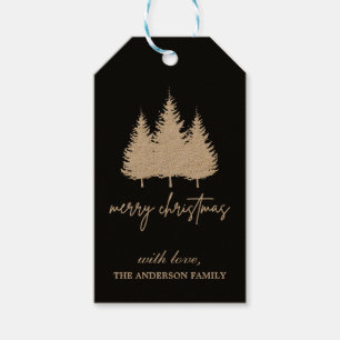 Beautiful and Elegant Merry Christmas Personalised Gift Tags