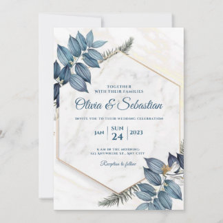 beautiful and elegant wedding invitation card