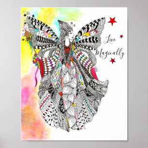 Beautiful and Magical Fairy Queen Poster