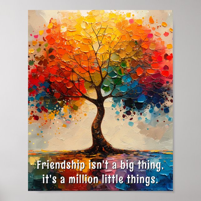Beautiful and Meaningful Words about Friendship Poster (Front)