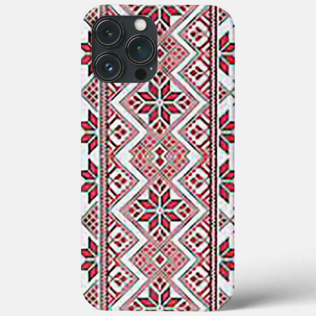 Beautiful and Original Tatreez Print iPhone Case (Back)