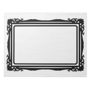 Beautiful and simple frame design notepad