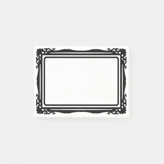 Beautiful and simple frame design  post-it notes (Front)