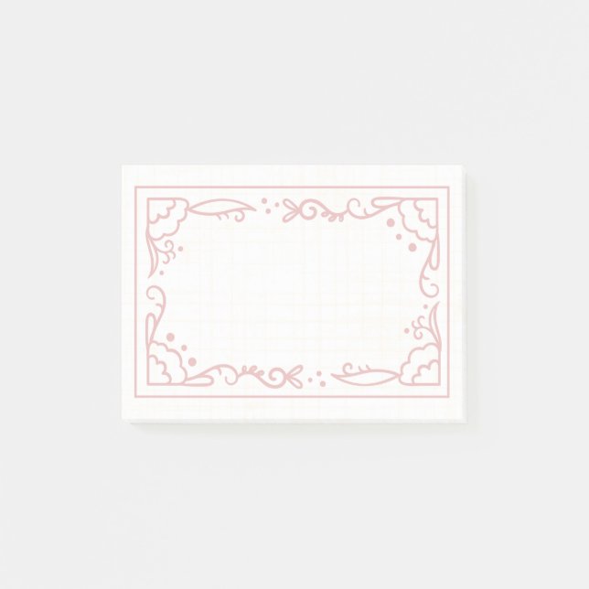 Beautiful and simple frame design post-it notes (Front)