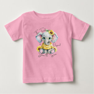 Beautiful and Tender Elephant Original Baby T-Shirt