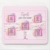 Beautiful and Unique Reiki Principles Mouse Mat