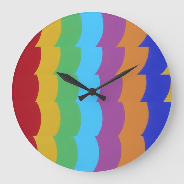 Beautiful and Vibrant Colors! Large Clock (Front)