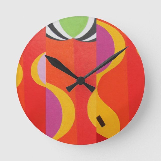 Beautiful and Vibrant Colors! Round Clock (Front)