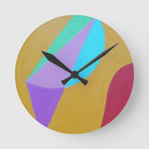 Beautiful and Vibrant Colors! Round Clock