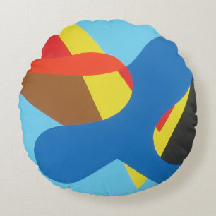 Beautiful and Vibrant Colors! Round Pillow