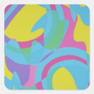Beautiful and Vibrant Colors! Square Sticker