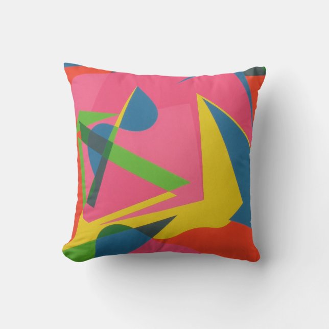 Beautiful and Vibrant Colors! Throw Pillow (Front)