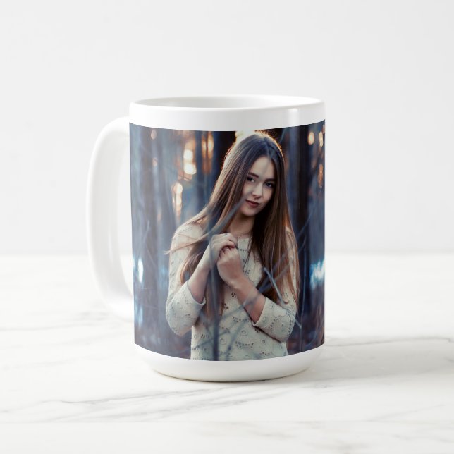 Beautiful Angel Art Ceramic Coffee Mug | Fantasy A (Front Left)