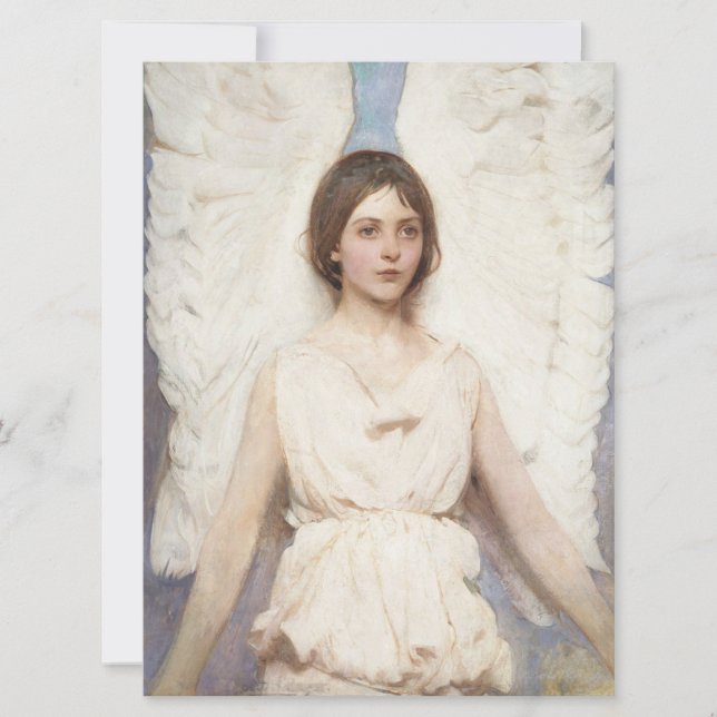 Beautiful Angel (by Abbott Handerson Thayer) Card (Front)