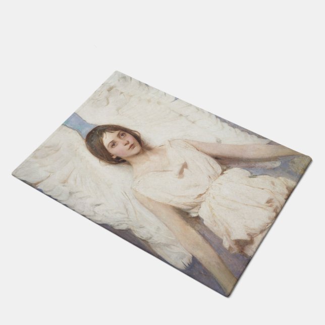 Beautiful Angel (by Abbott Handerson Thayer) Doormat (Angled)