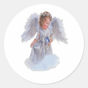 Beautiful-Angel Classic Round Sticker