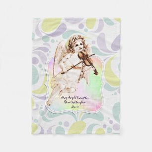 Beautiful Angel Goddaughter Gifts Personalised Fleece Blanket