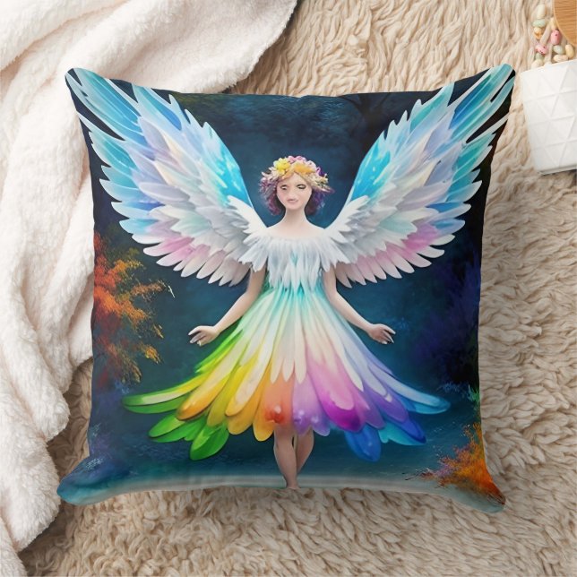 Beautiful Angel Wings Art-35444 Cushion (Blanket)