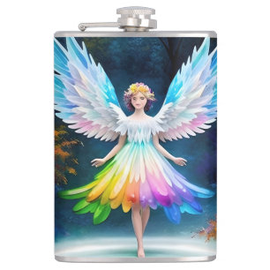 Beautiful Angel Wings Art-35444 Hip Flask
