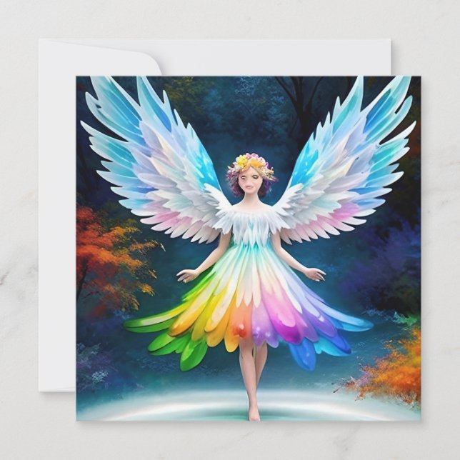 Beautiful Angel Wings Art-35444 Invitation (Front)