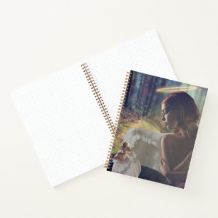 Beautiful Angel with Fairy Fantasy Art Notebook