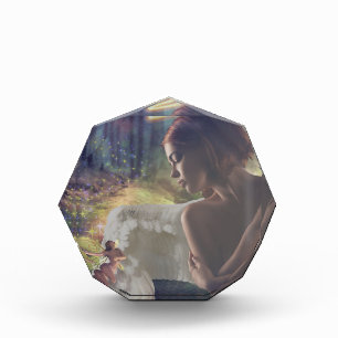 Beautiful Angel with Fairy Fantasy Art Photo Block