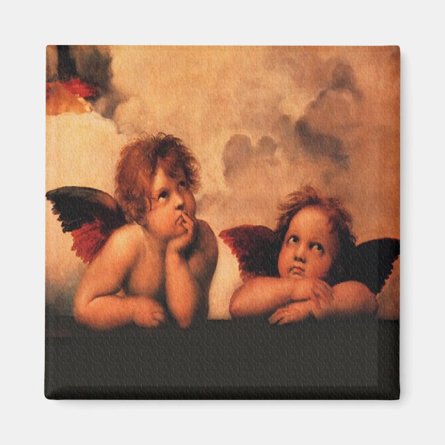 Beautiful Angelic Cherubs Magnet (Front)