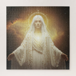 Beautiful Angelic Heavenly Spirit Appears in Sky Jigsaw Puzzle