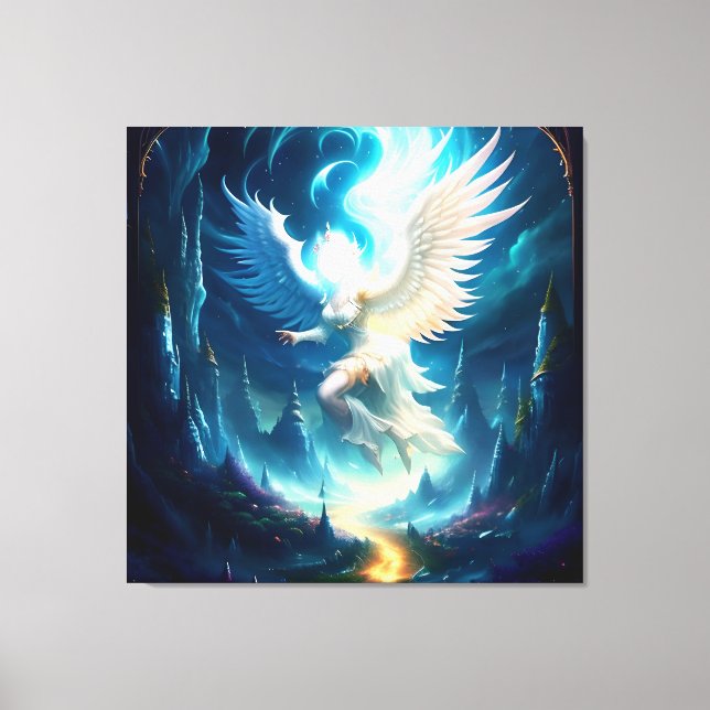 Beautiful Angelic Landscape Eight Canvas Print (Front)