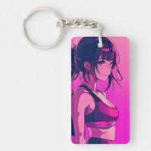 Beautiful Anike Girl Keychain