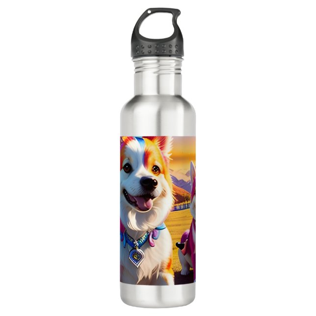 Beautiful Animal Four 710 Ml Water Bottle (Front)