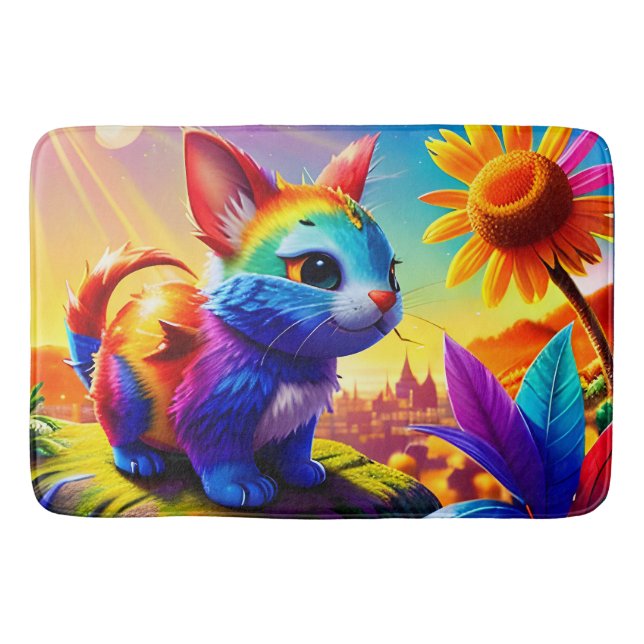 Beautiful Animal Three Bath Mat (Front)