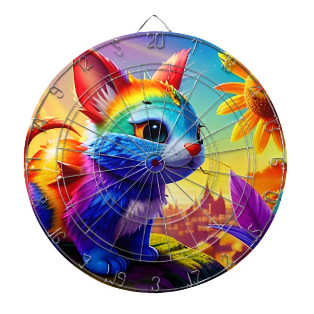 Beautiful Animal Three Dartboard (Front)
