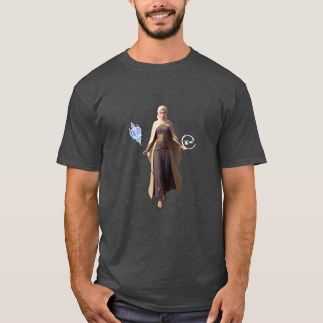 Beautiful Anime Arabic Mage T-Shirt (Front)